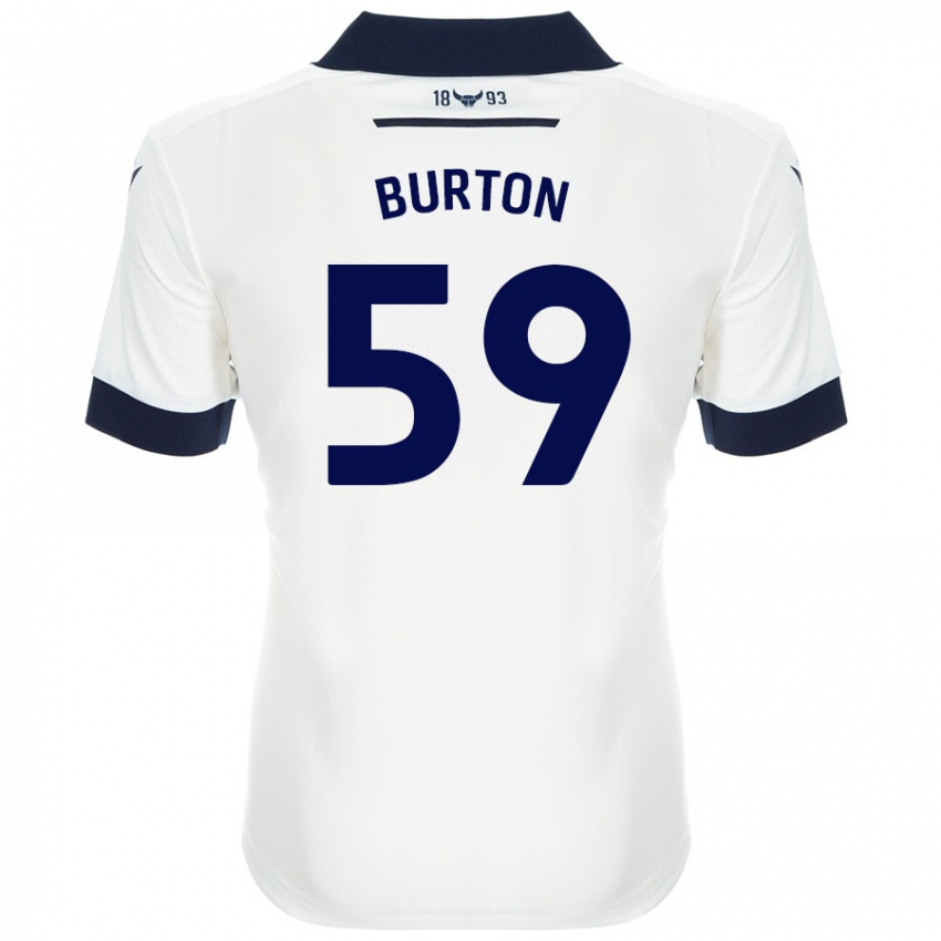 Kinder Kasway Burton #59 Weiß Marineblau Auswärtstrikot Trikot 2024/25 T-Shirt Schweiz