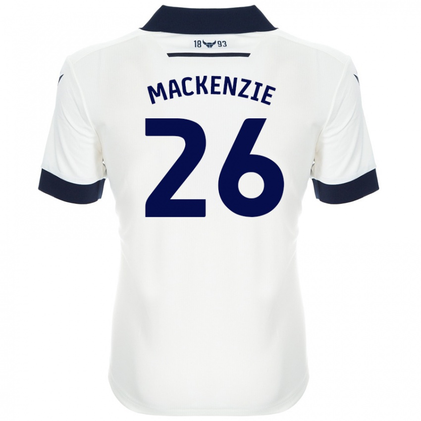 Kinder Hannah Mackenzie #26 Weiß Marineblau Auswärtstrikot Trikot 2024/25 T-Shirt Schweiz