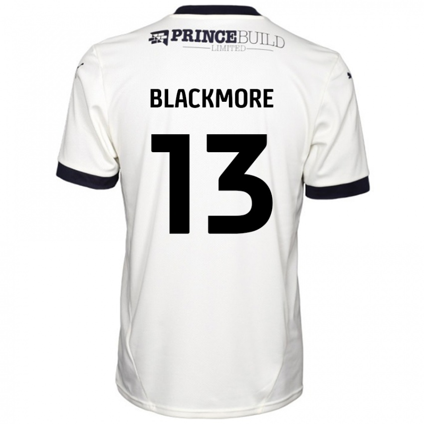 Kinder Will Blackmore #13 Cremeweiß Schwarz Auswärtstrikot Trikot 2024/25 T-Shirt Schweiz