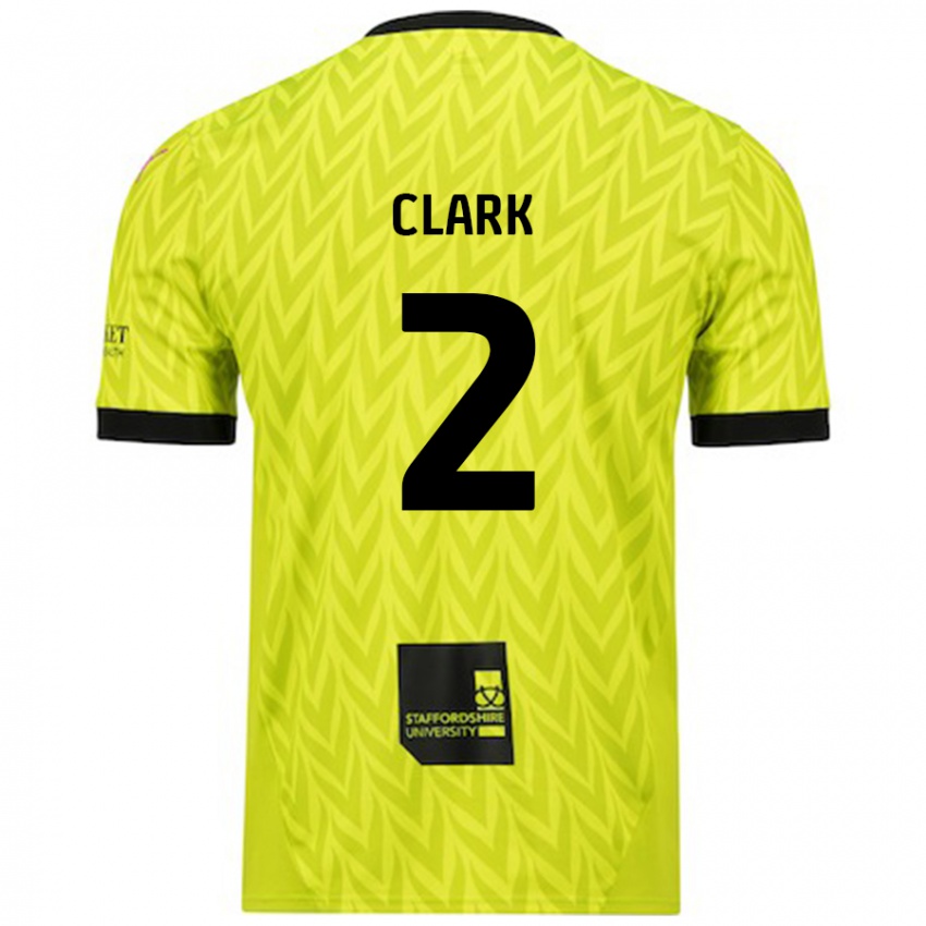 Kinder Mitch Clark #2 Fluoreszierend Grün Auswärtstrikot Trikot 2024/25 T-Shirt Schweiz