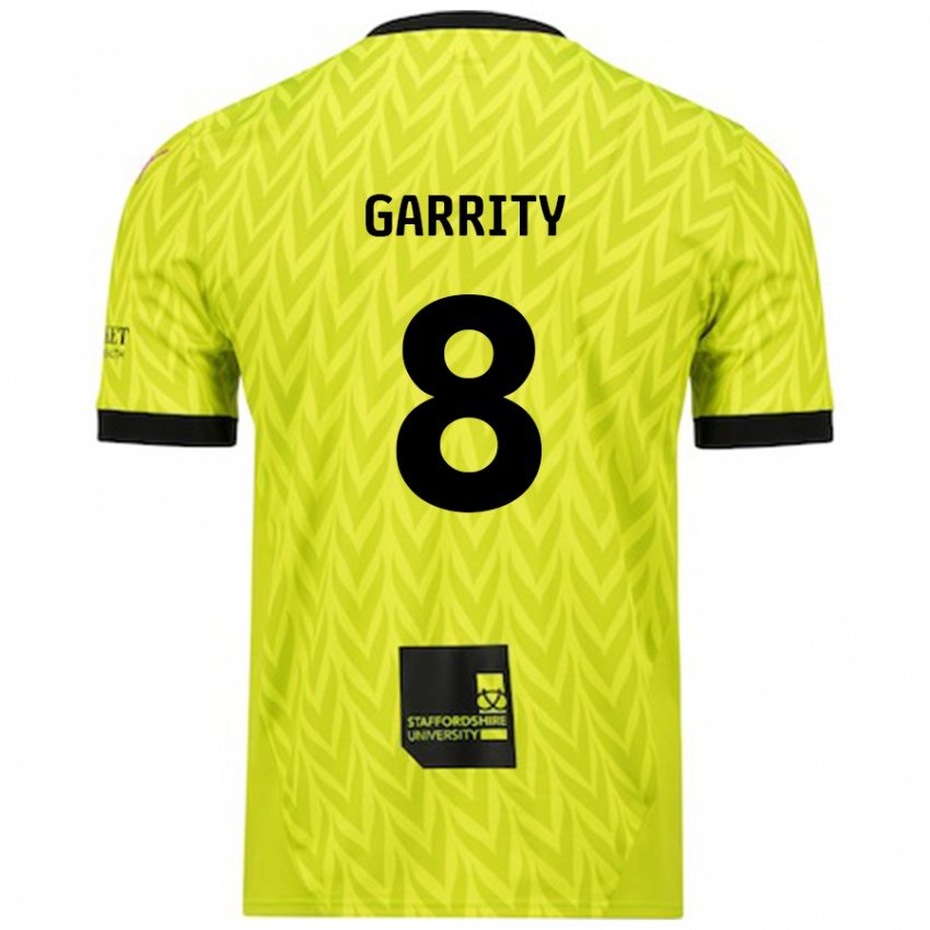 Kinder Ben Garrity #8 Fluoreszierend Grün Auswärtstrikot Trikot 2024/25 T-Shirt Schweiz