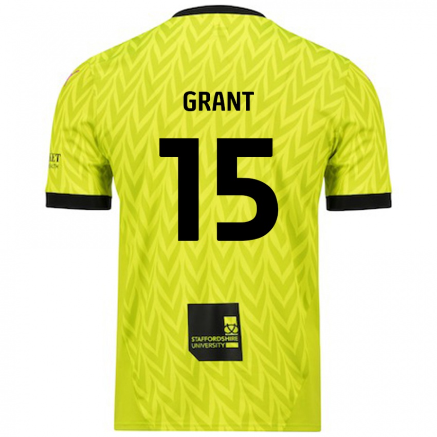 Kinder Conor Grant #15 Fluoreszierend Grün Auswärtstrikot Trikot 2024/25 T-Shirt Schweiz