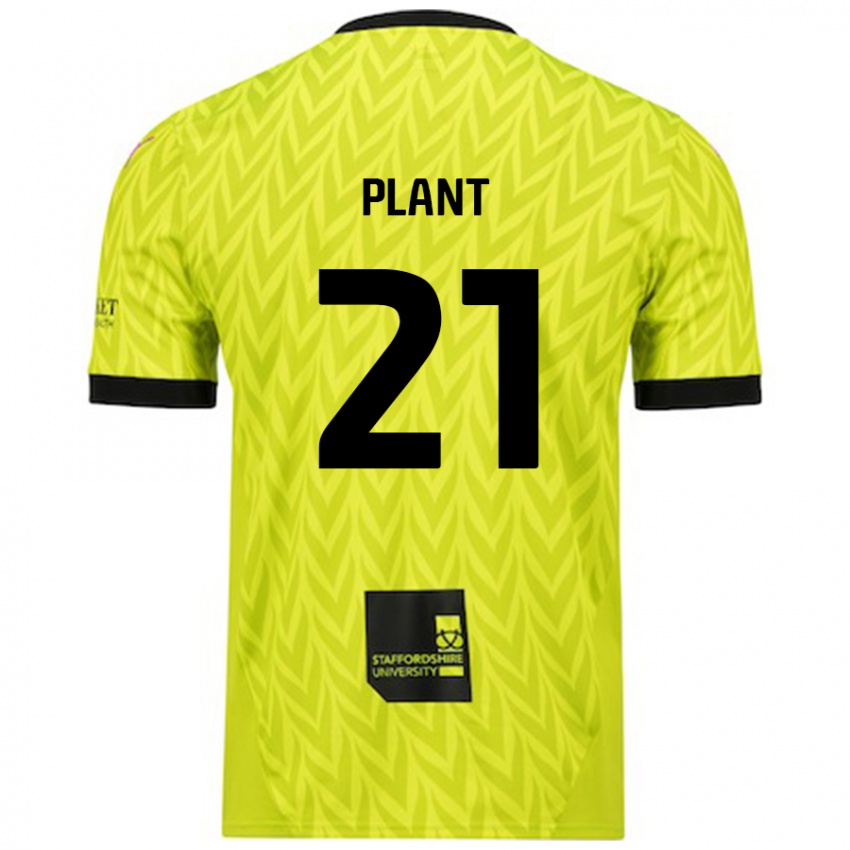 Kinder James Plant #21 Fluoreszierend Grün Auswärtstrikot Trikot 2024/25 T-Shirt Schweiz