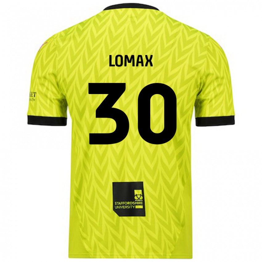 Kinder Ben Lomax #30 Fluoreszierend Grün Auswärtstrikot Trikot 2024/25 T-Shirt Schweiz