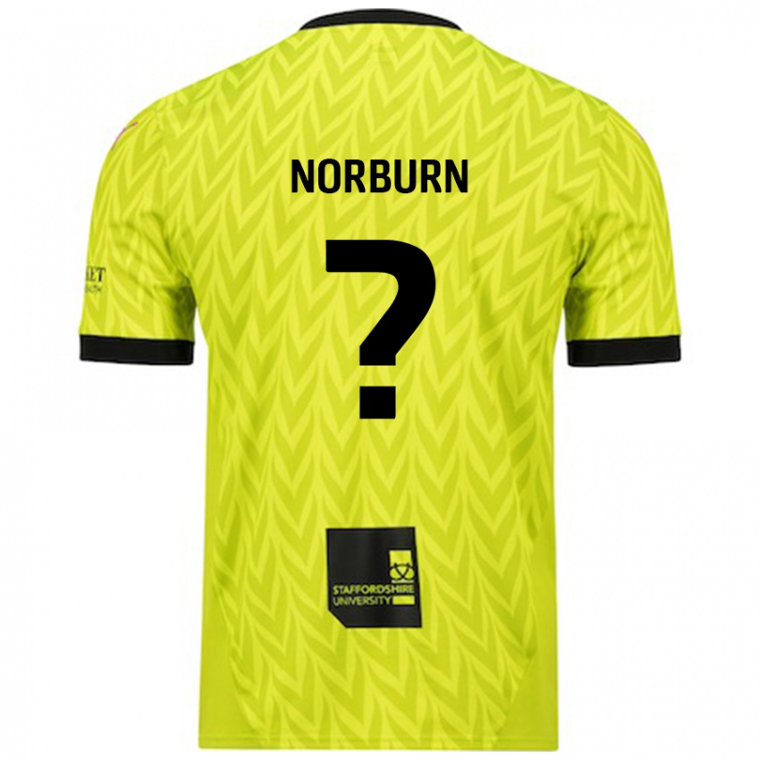 Kinder Dylan Norburn #0 Fluoreszierend Grün Auswärtstrikot Trikot 2024/25 T-Shirt Schweiz