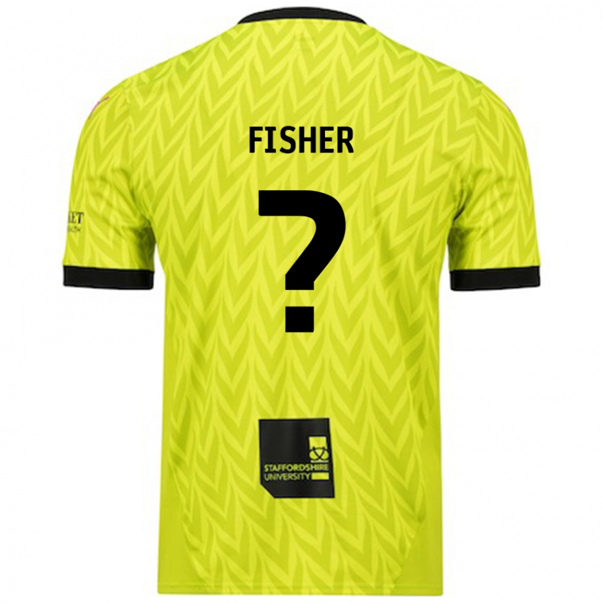 Kinder Elijah Fisher #0 Fluoreszierend Grün Auswärtstrikot Trikot 2024/25 T-Shirt Schweiz