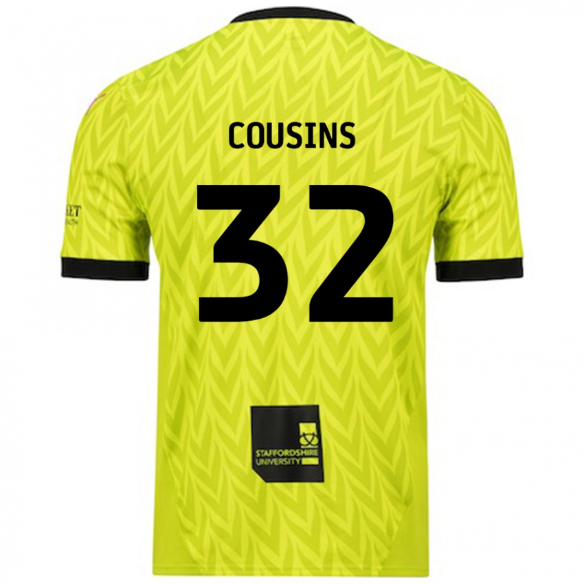 Kinder Logan Cousins #32 Fluoreszierend Grün Auswärtstrikot Trikot 2024/25 T-Shirt Schweiz