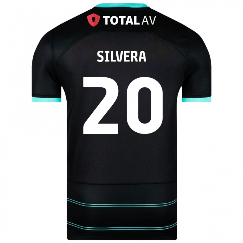 Kinder Sam Silvera #20 Schwarz Auswärtstrikot Trikot 2024/25 T-Shirt Schweiz