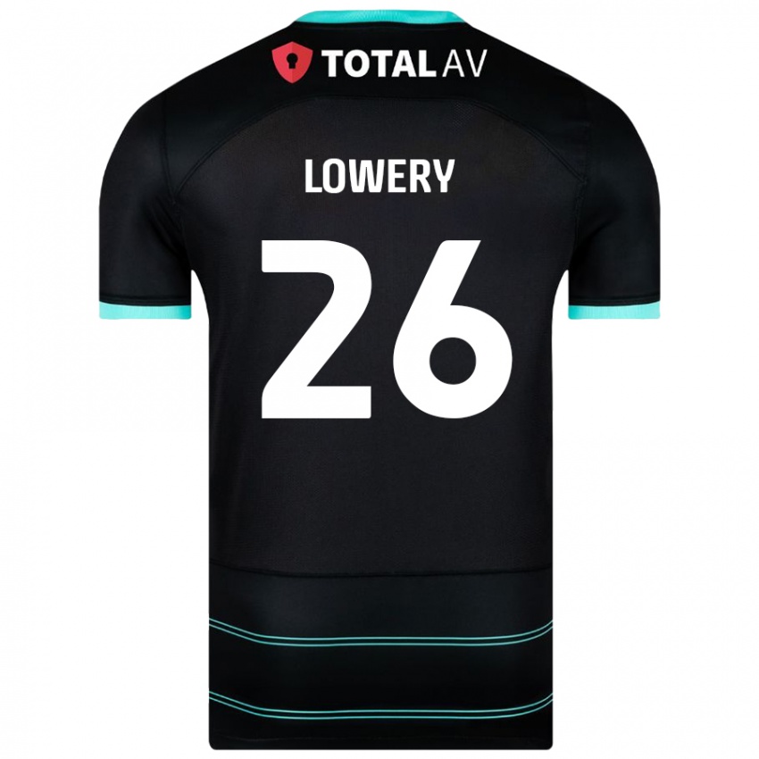 Kinder Tom Lowery #26 Schwarz Auswärtstrikot Trikot 2024/25 T-Shirt Schweiz