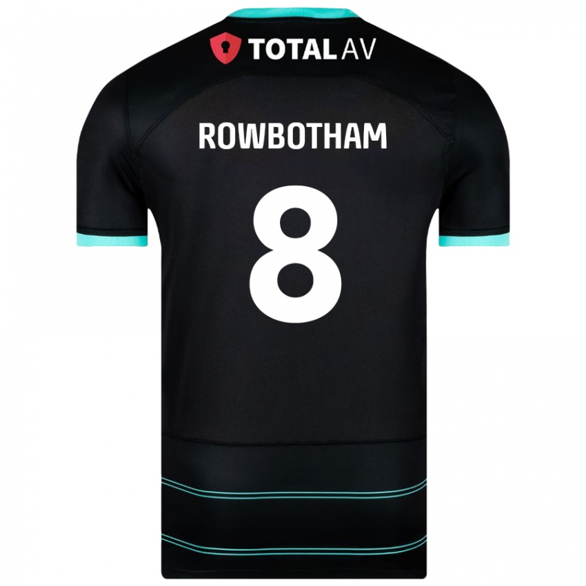 Kinder Ava Rowbotham #8 Schwarz Auswärtstrikot Trikot 2024/25 T-Shirt Schweiz