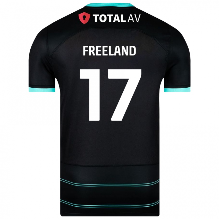 Kinder Georgie Freeland #17 Schwarz Auswärtstrikot Trikot 2024/25 T-Shirt Schweiz