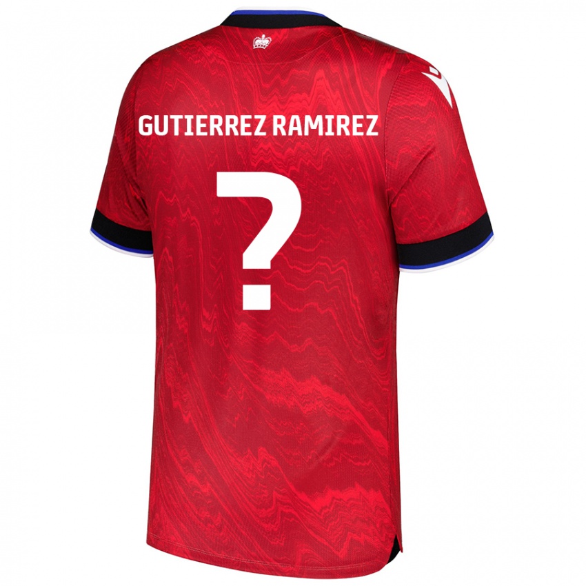 Kinder William Gutierrez Ramirez #0 Rot Schwarz Auswärtstrikot Trikot 2024/25 T-Shirt Schweiz