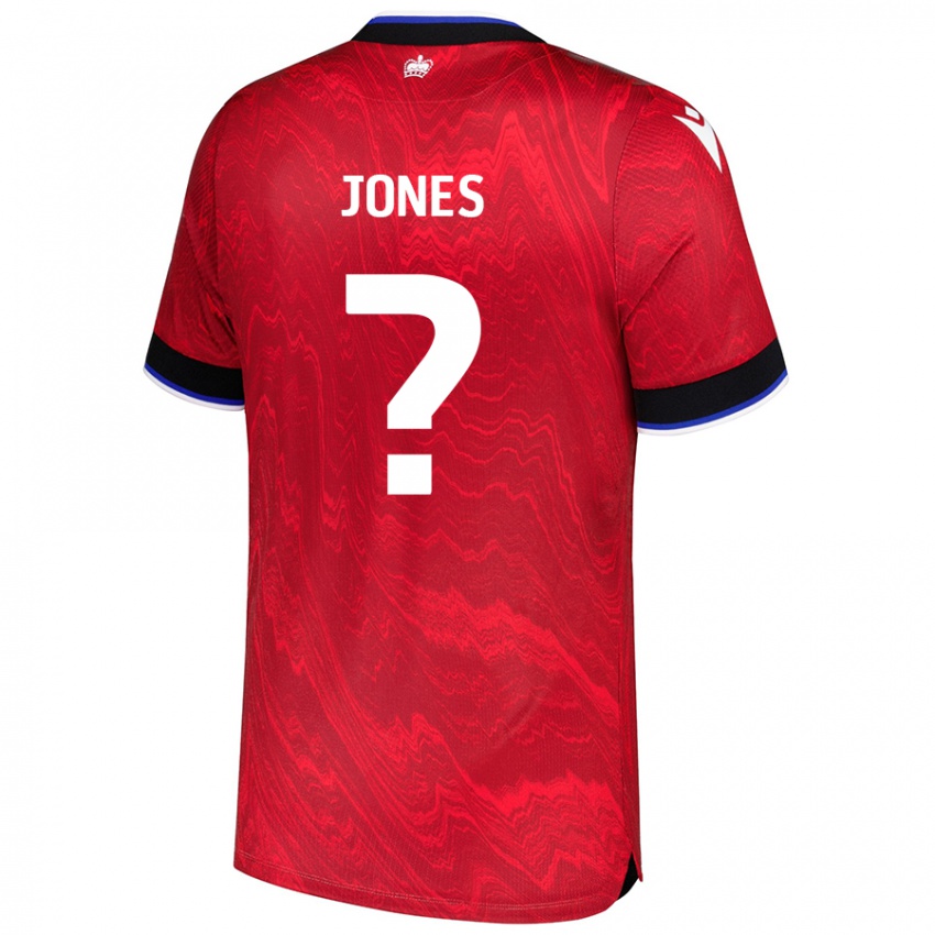 Kinder Jerae Jones #0 Rot Schwarz Auswärtstrikot Trikot 2024/25 T-Shirt Schweiz