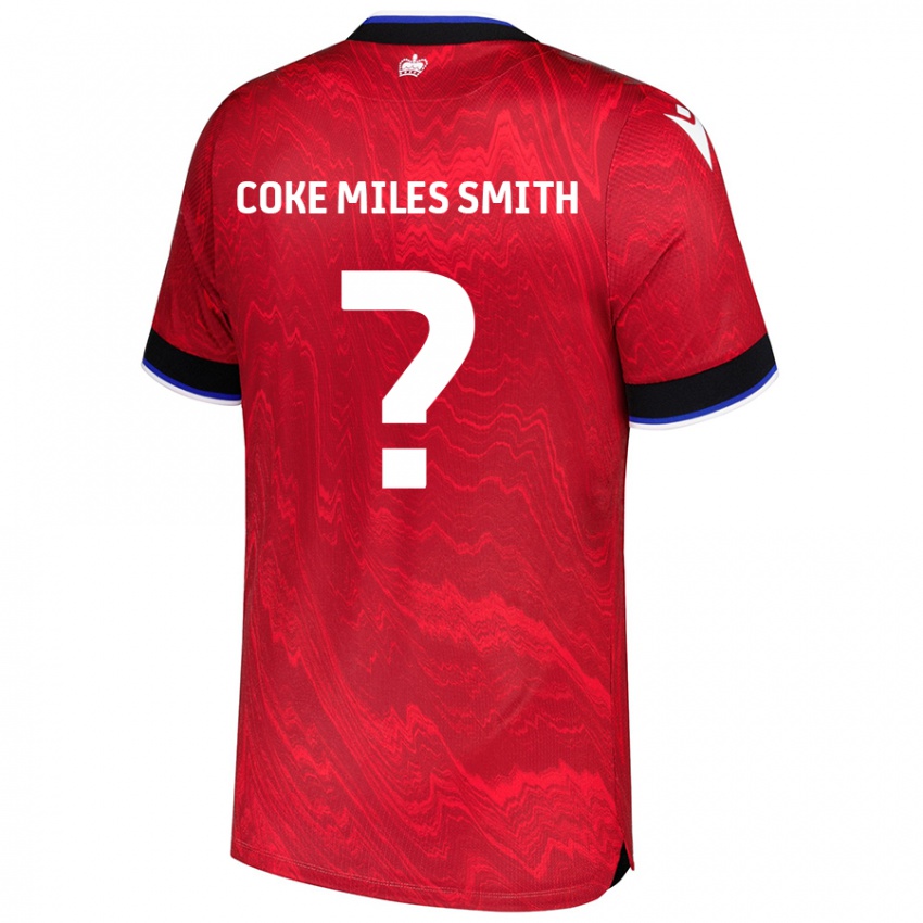 Kinder Kiyan Coke Miles Smith #0 Rot Schwarz Auswärtstrikot Trikot 2024/25 T-Shirt Schweiz