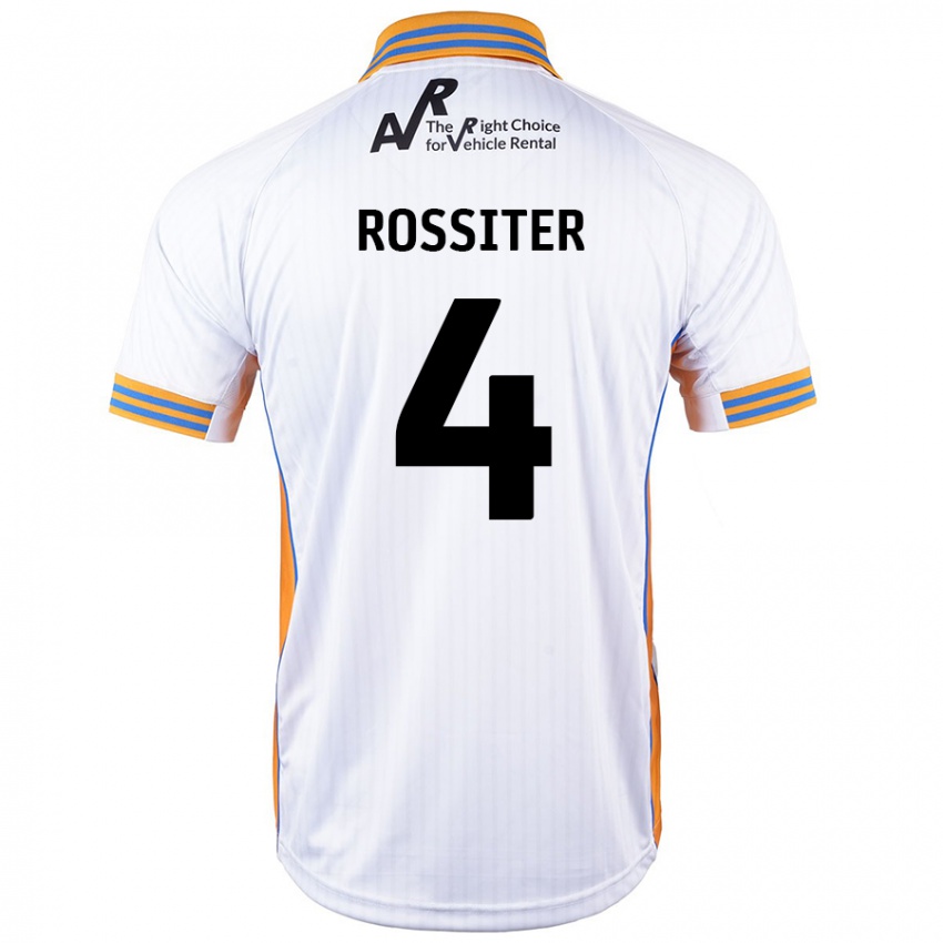 Kinder Jordan Rossiter #4 Weiß Auswärtstrikot Trikot 2024/25 T-Shirt Schweiz