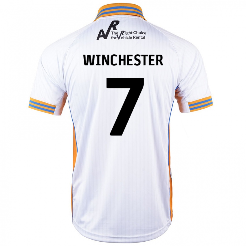 Kinder Carl Winchester #7 Weiß Auswärtstrikot Trikot 2024/25 T-Shirt Schweiz