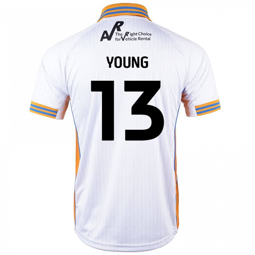 Kinder Joe Young #13 Weiß Auswärtstrikot Trikot 2024/25 T-Shirt Schweiz