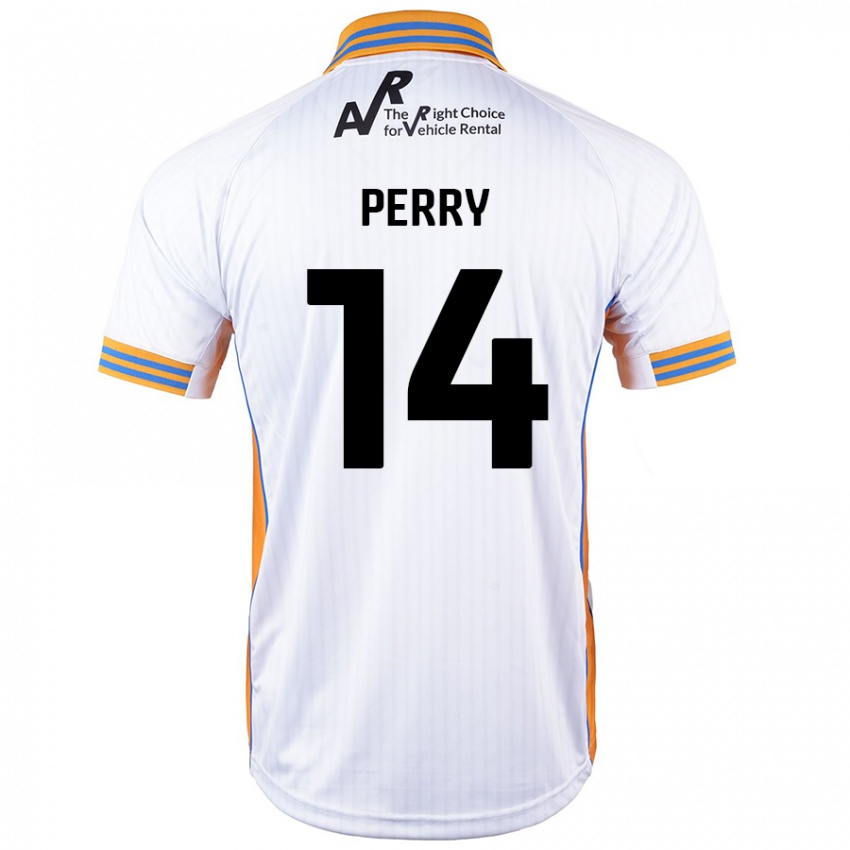 Kinder Taylor Perry #14 Weiß Auswärtstrikot Trikot 2024/25 T-Shirt Schweiz