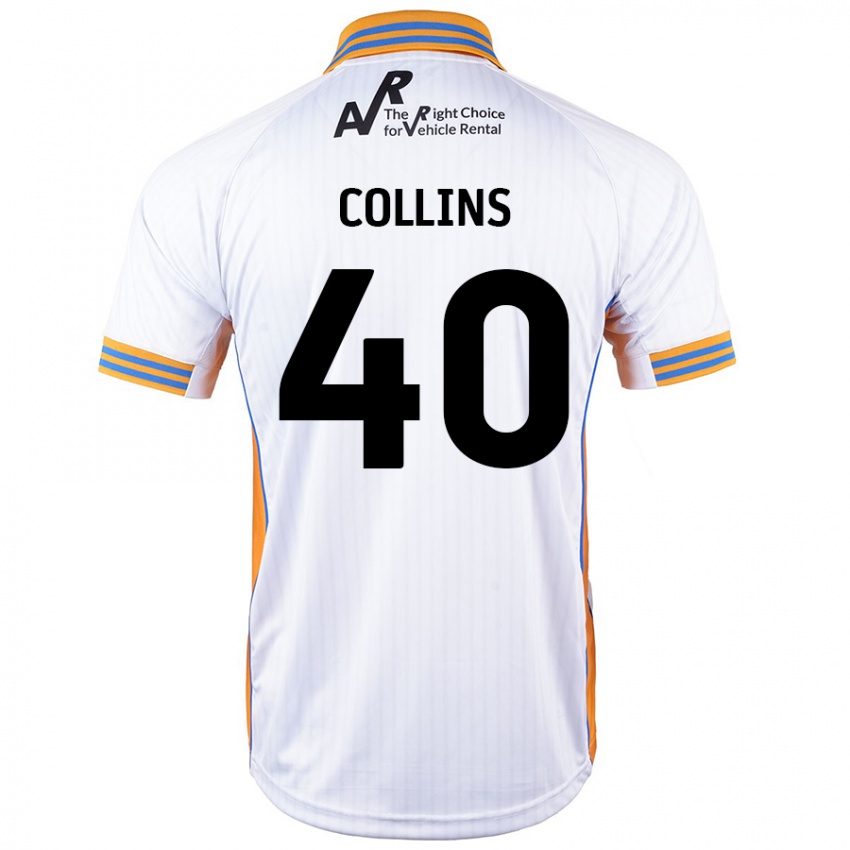 Kinder Jude Collins #40 Weiß Auswärtstrikot Trikot 2024/25 T-Shirt Schweiz