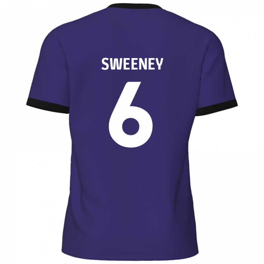 Kinder Dan Sweeney #6 Lila Auswärtstrikot Trikot 2024/25 T-Shirt Schweiz