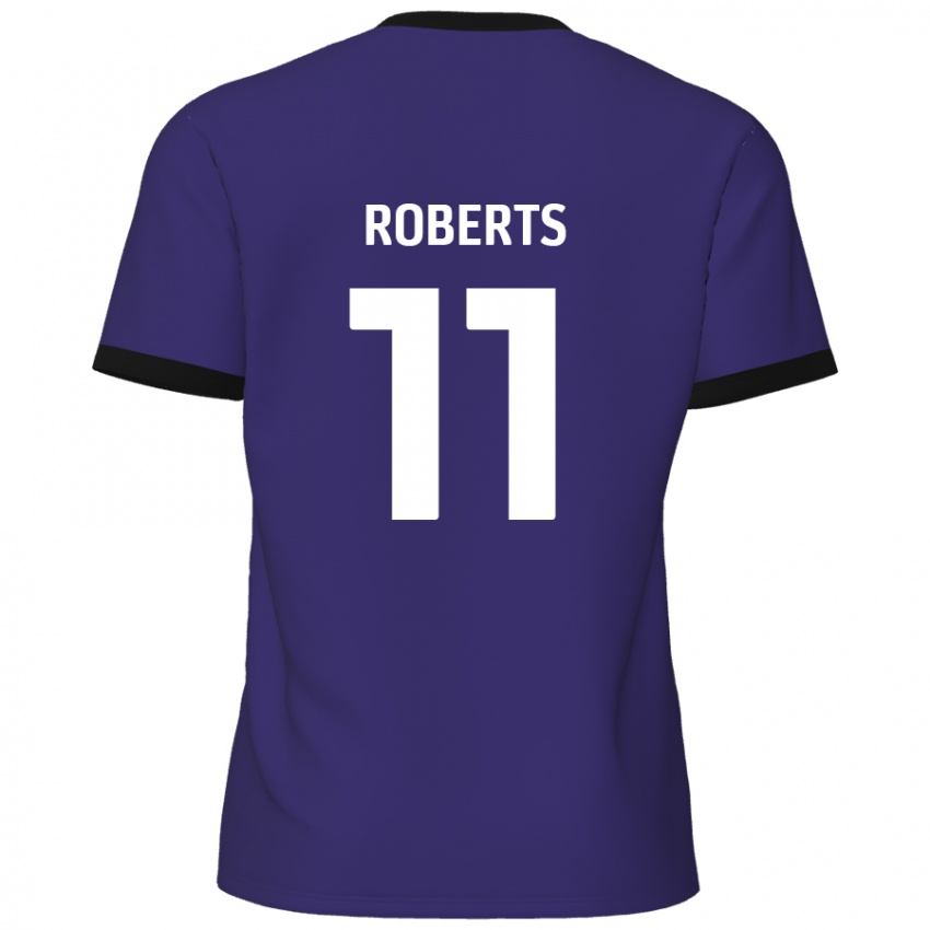 Kinder Jordan Roberts #11 Lila Auswärtstrikot Trikot 2024/25 T-Shirt Schweiz