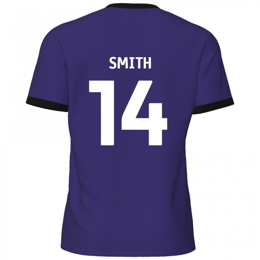 Kinder Kane Smith #14 Lila Auswärtstrikot Trikot 2024/25 T-Shirt Schweiz