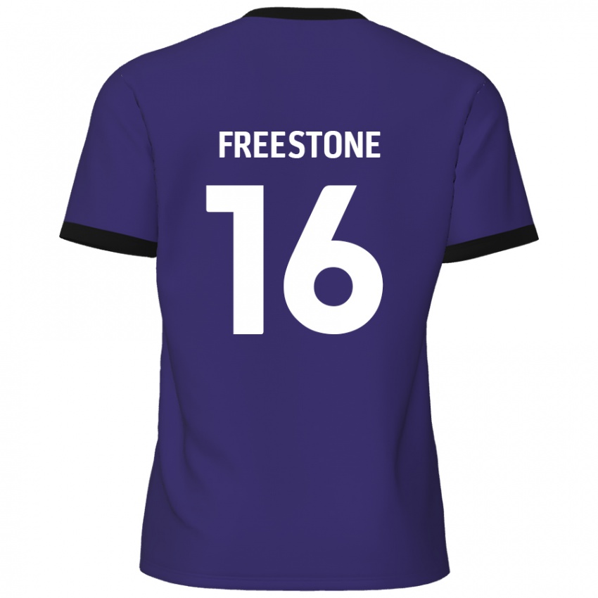 Kinder Lewis Freestone #16 Lila Auswärtstrikot Trikot 2024/25 T-Shirt Schweiz