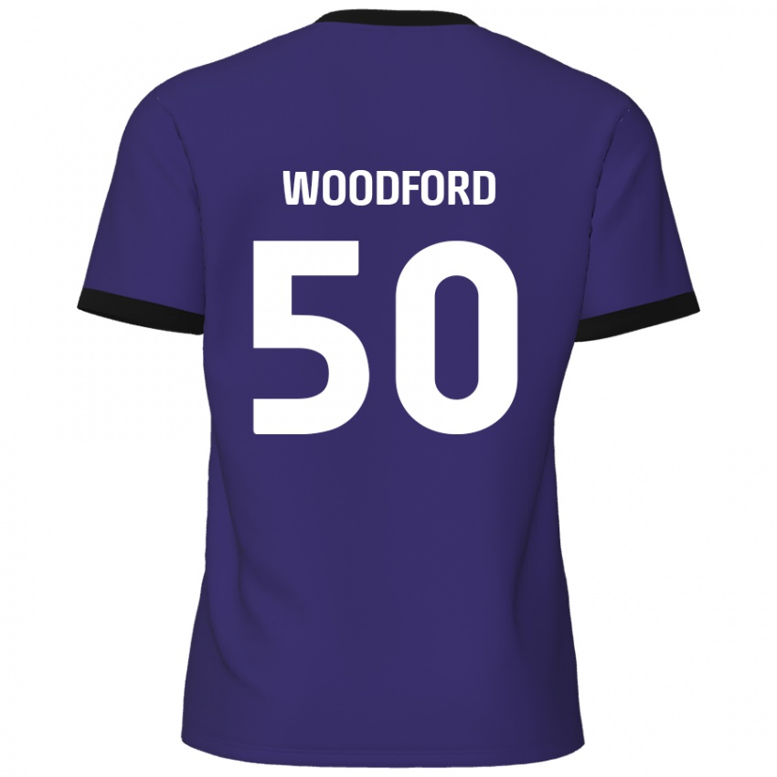 Kinder Max Woodford #50 Lila Auswärtstrikot Trikot 2024/25 T-Shirt Schweiz