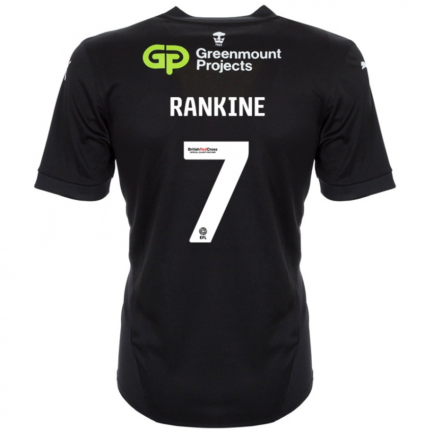 Kinder Dion Rankine #7 Schwarz Auswärtstrikot Trikot 2024/25 T-Shirt Schweiz