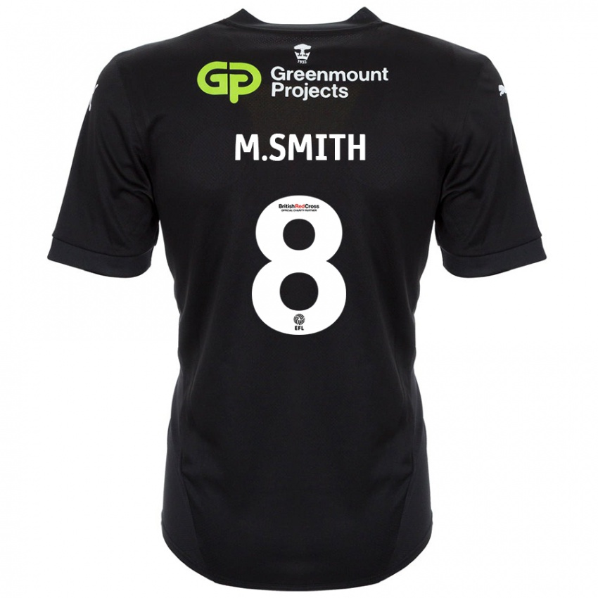 Kinder Matt Smith #8 Schwarz Auswärtstrikot Trikot 2024/25 T-Shirt Schweiz