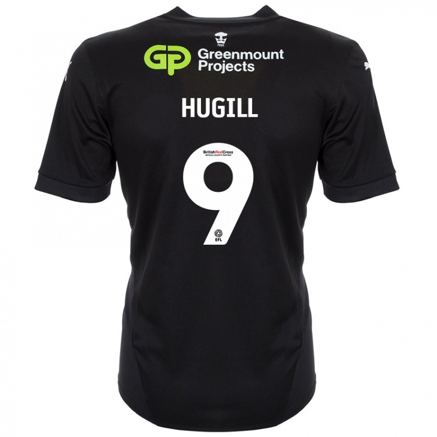 Kinder Joe Hugill #9 Schwarz Auswärtstrikot Trikot 2024/25 T-Shirt Schweiz