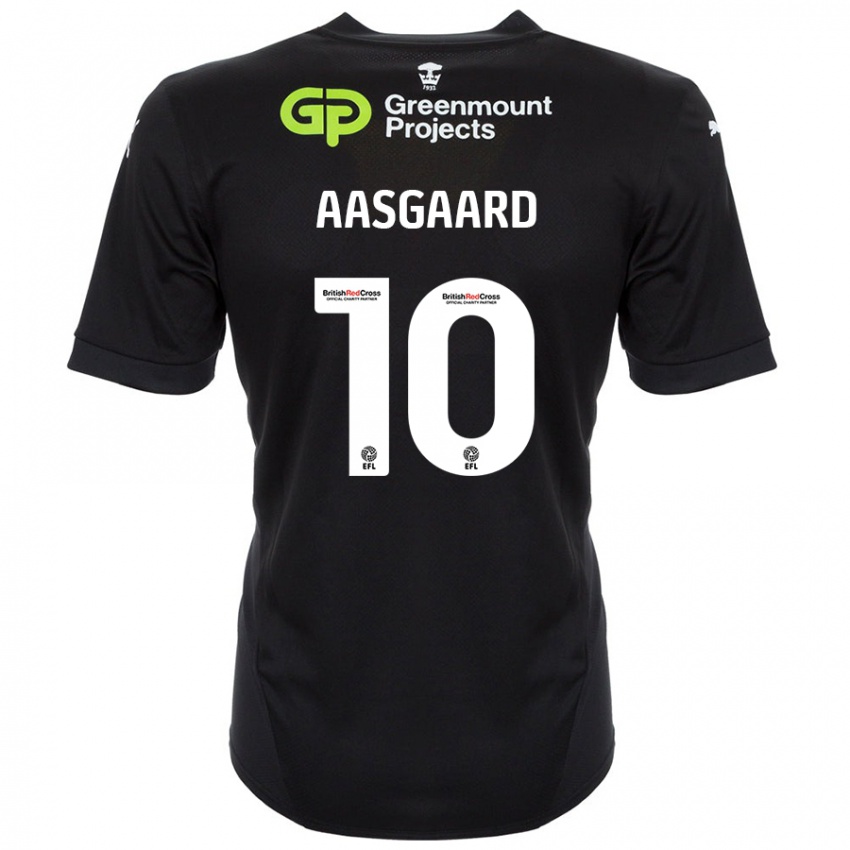 Kinder Thelo Aasgaard #10 Schwarz Auswärtstrikot Trikot 2024/25 T-Shirt Schweiz