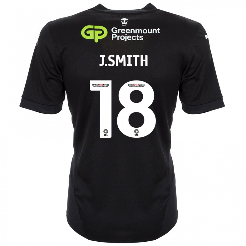 Kinder Jonny Smith #18 Schwarz Auswärtstrikot Trikot 2024/25 T-Shirt Schweiz