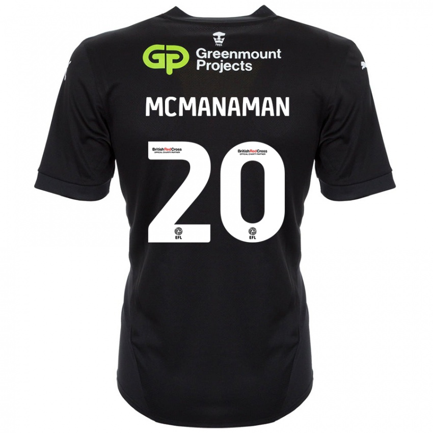 Kinder Callum Mcmanaman #20 Schwarz Auswärtstrikot Trikot 2024/25 T-Shirt Schweiz