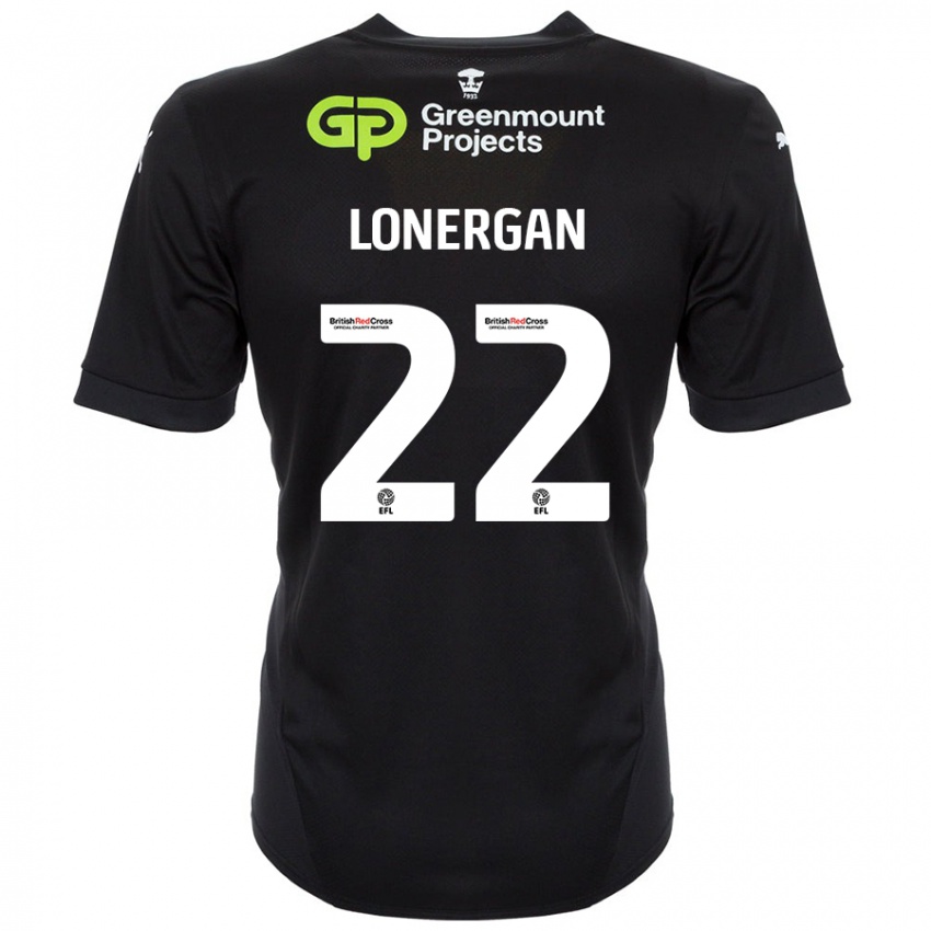 Kinder Andy Lonergan #22 Schwarz Auswärtstrikot Trikot 2024/25 T-Shirt Schweiz