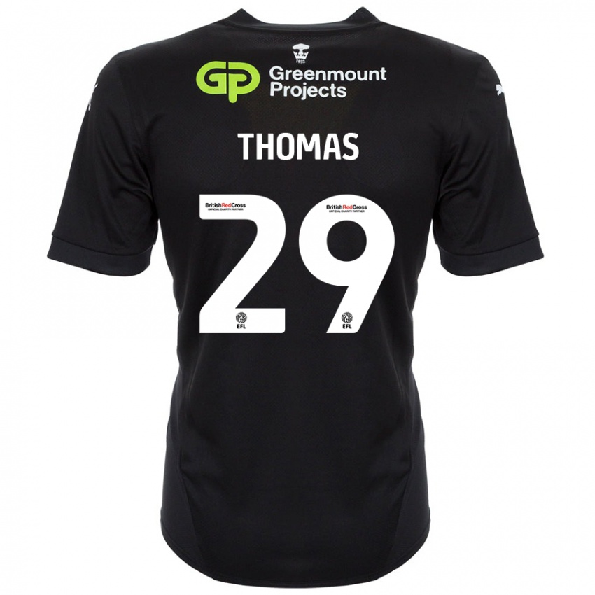 Kinder Silko Thomas #29 Schwarz Auswärtstrikot Trikot 2024/25 T-Shirt Schweiz