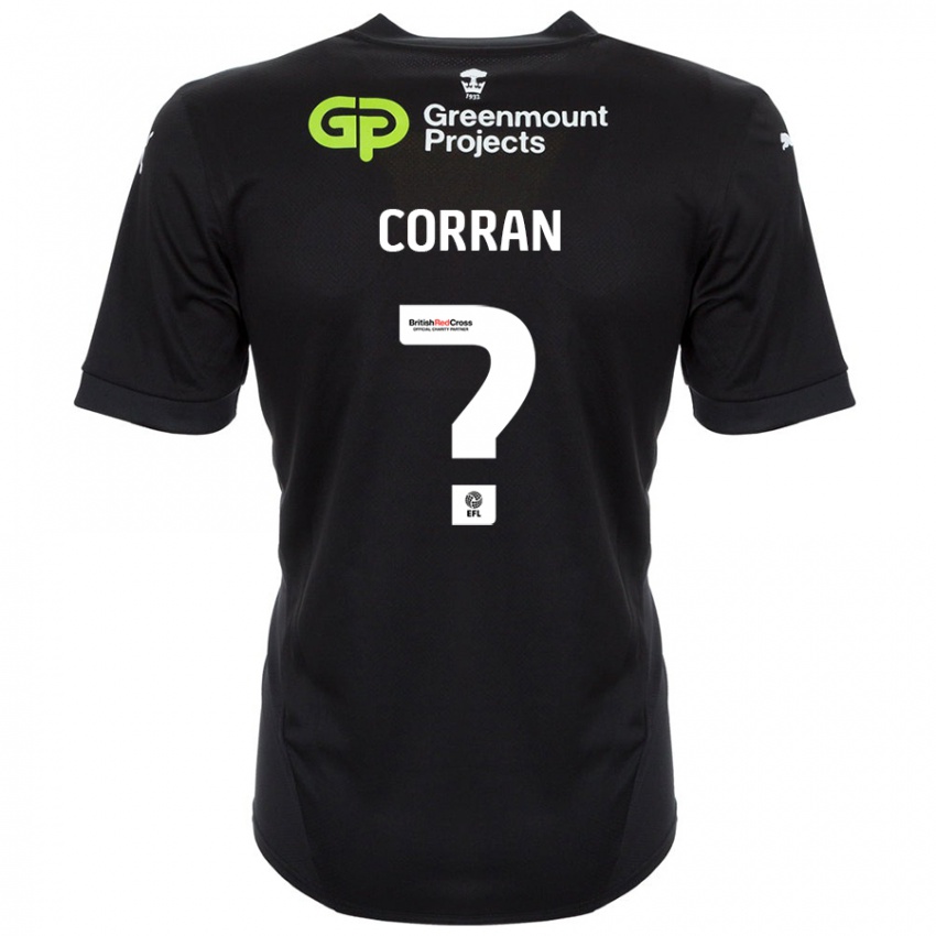 Kinder Matthew Corran #0 Schwarz Auswärtstrikot Trikot 2024/25 T-Shirt Schweiz