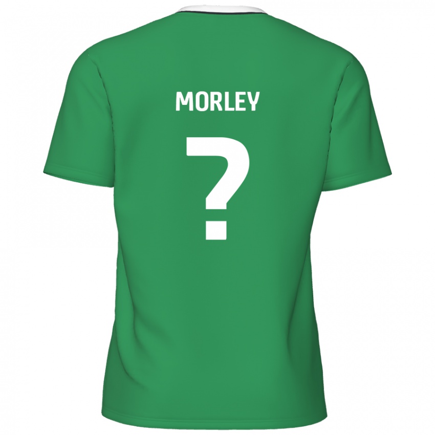 Kinder Aaron Morley #0 Grün Weiße Streifen Auswärtstrikot Trikot 2024/25 T-Shirt Schweiz