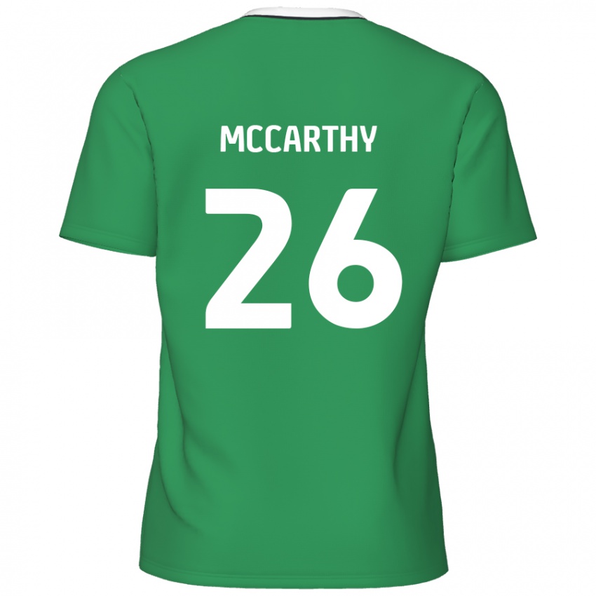 Kinder Jason Mccarthy #26 Grün Weiße Streifen Auswärtstrikot Trikot 2024/25 T-Shirt Schweiz