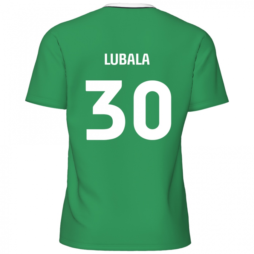 Kinder Bez Lubala #30 Grün Weiße Streifen Auswärtstrikot Trikot 2024/25 T-Shirt Schweiz