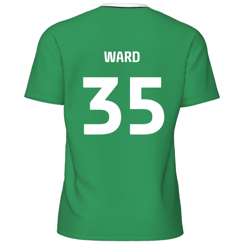 Kinder Christie Ward #35 Grün Weiße Streifen Auswärtstrikot Trikot 2024/25 T-Shirt Schweiz