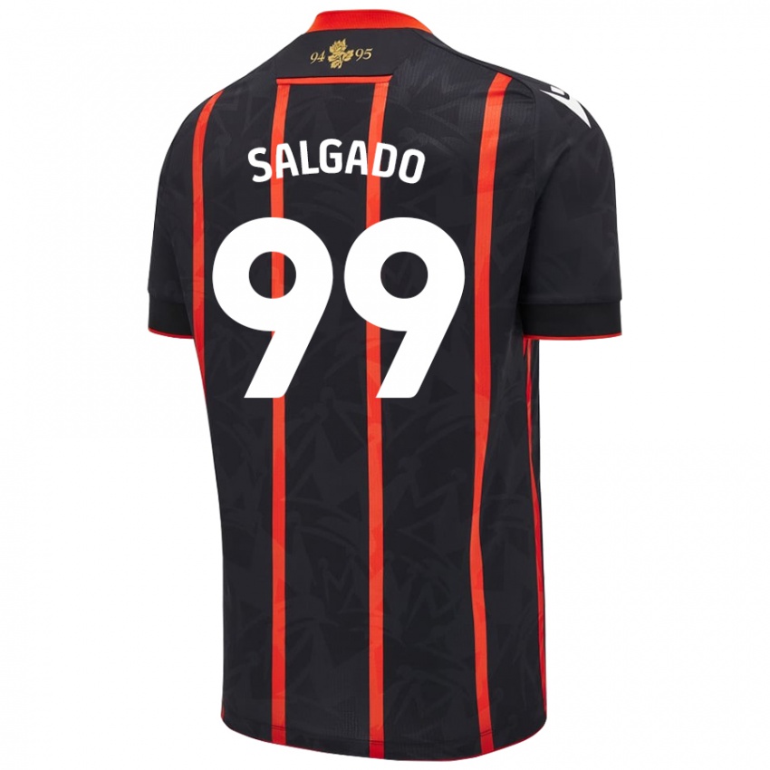 Enfant Maillot Shanell Salgado #99 Noir Rouge Tenues Extérieur 2024/25 T-Shirt Suisse