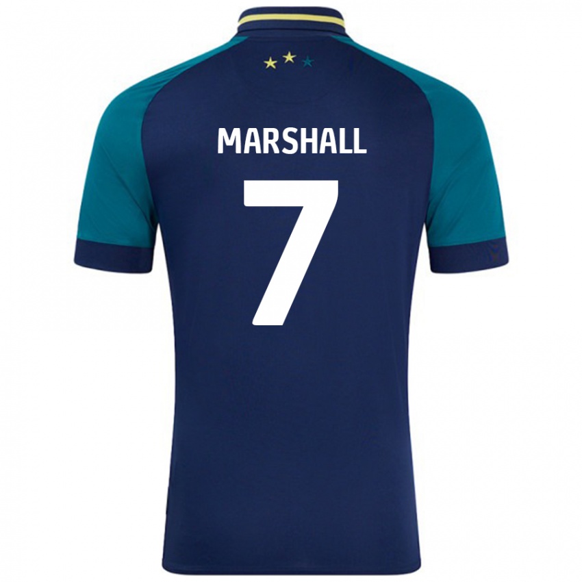 Enfant Maillot Callum Marshall #7 Marine Vert Foncé Tenues Extérieur 2024/25 T-Shirt Suisse