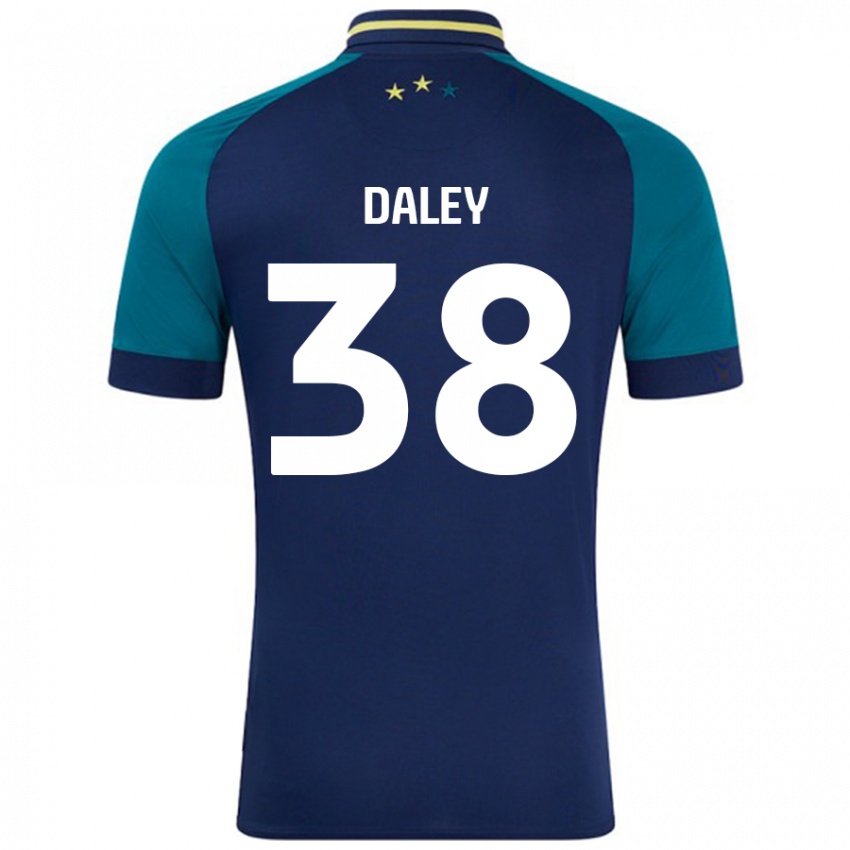 Enfant Maillot Luke Daley #38 Marine Vert Foncé Tenues Extérieur 2024/25 T-Shirt Suisse