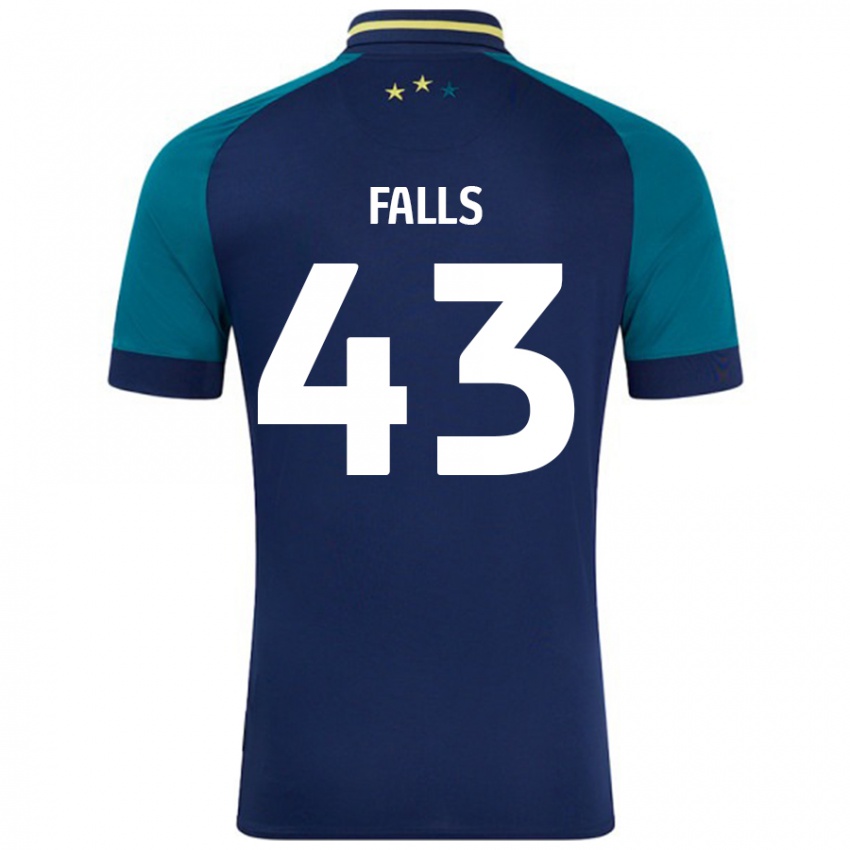 Enfant Maillot Conor Falls #43 Marine Vert Foncé Tenues Extérieur 2024/25 T-Shirt Suisse