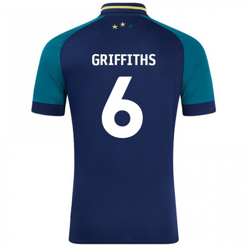 Enfant Maillot Lauren Griffiths #6 Marine Vert Foncé Tenues Extérieur 2024/25 T-Shirt Suisse