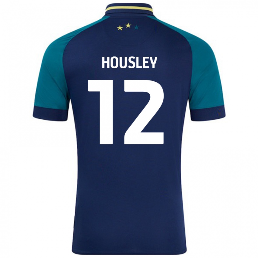 Enfant Maillot Autumn Housley #12 Marine Vert Foncé Tenues Extérieur 2024/25 T-Shirt Suisse