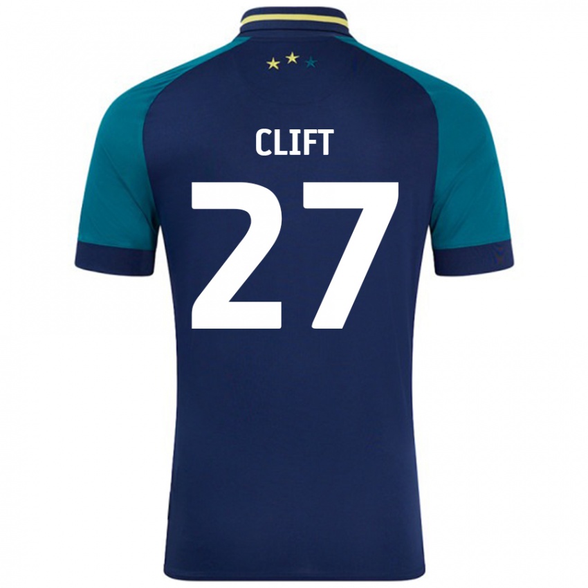 Kinder Cassidy Clift #27 Marine Dunkelgrün Auswärtstrikot Trikot 2024/25 T-Shirt Schweiz