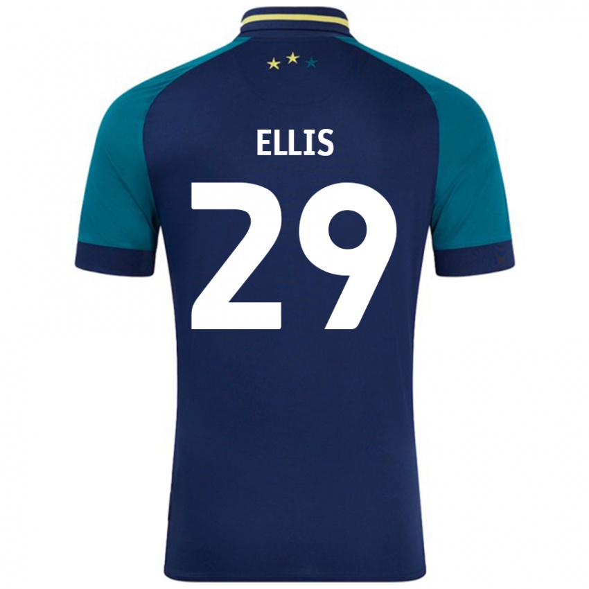 Kinder Molly Ellis #29 Marine Dunkelgrün Auswärtstrikot Trikot 2024/25 T-Shirt Schweiz