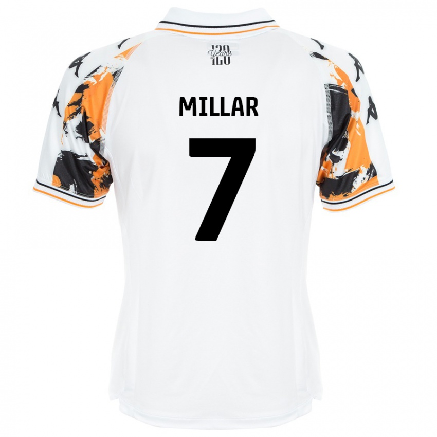 Kinder Liam Millar #7 Weiß Auswärtstrikot Trikot 2024/25 T-Shirt Schweiz